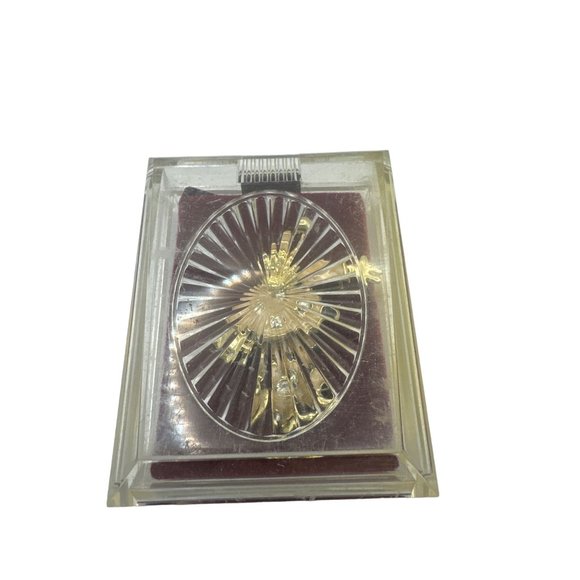 Vintage Articulated Clown Pin Brooch Tan and Gold with Gift Box - Picture 4 of 4